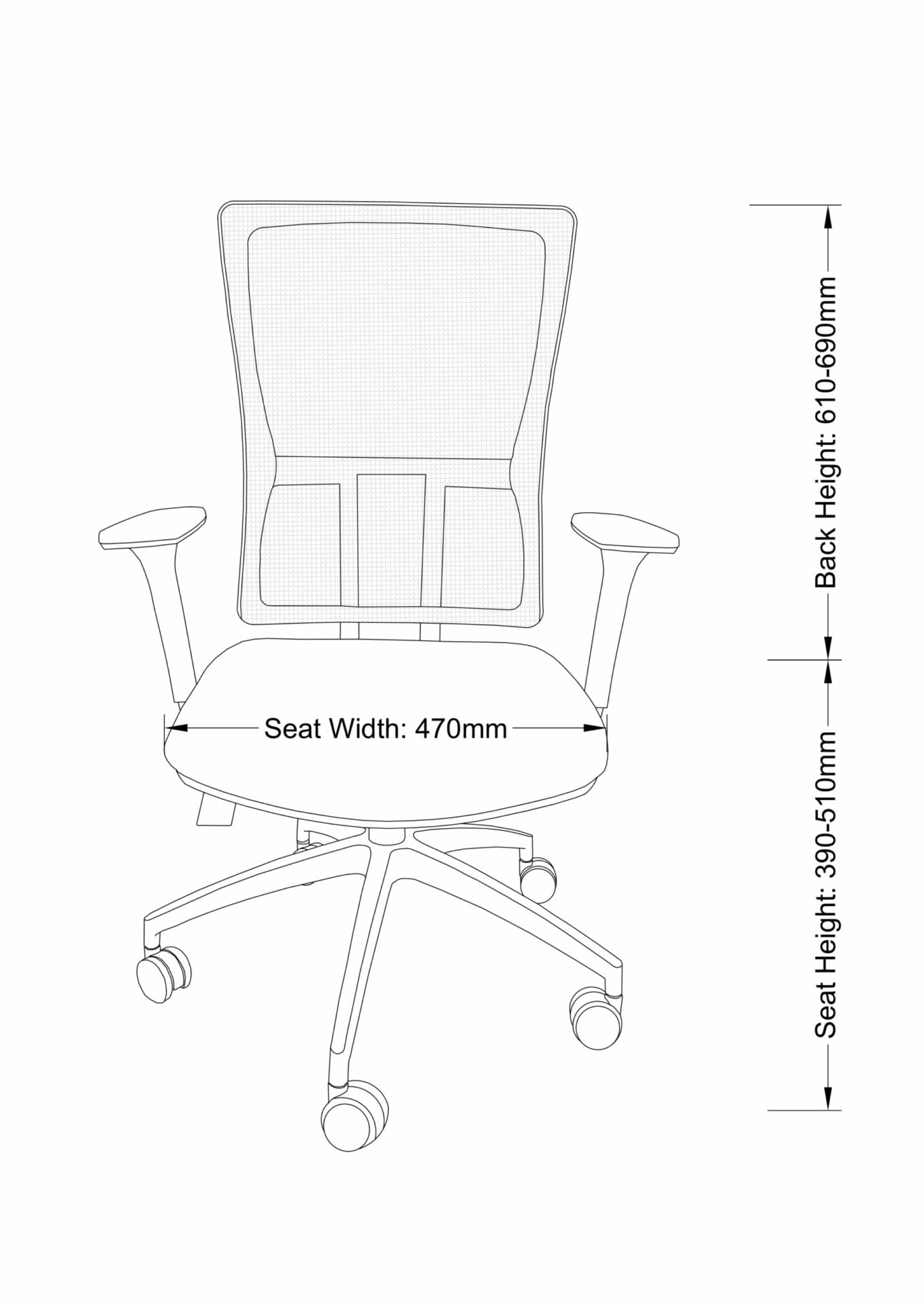 Luxury High Back Mesh Arm Chair - Image 3