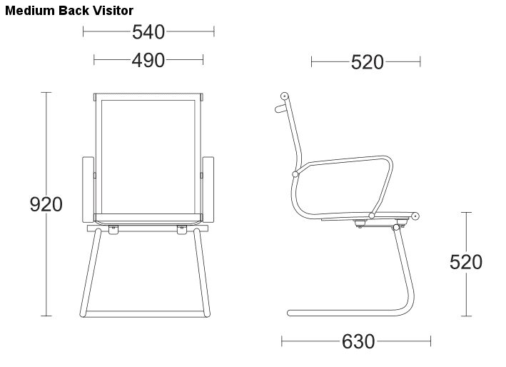 ECOS White & Black Mesh Chair - Image 4