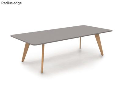 Ecos Solid Oak Informal Tables Radius Edge
