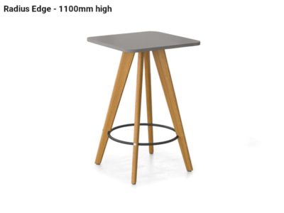 Ecos Solid Oak Informal Tables (small) Radius Edge 1100mm High