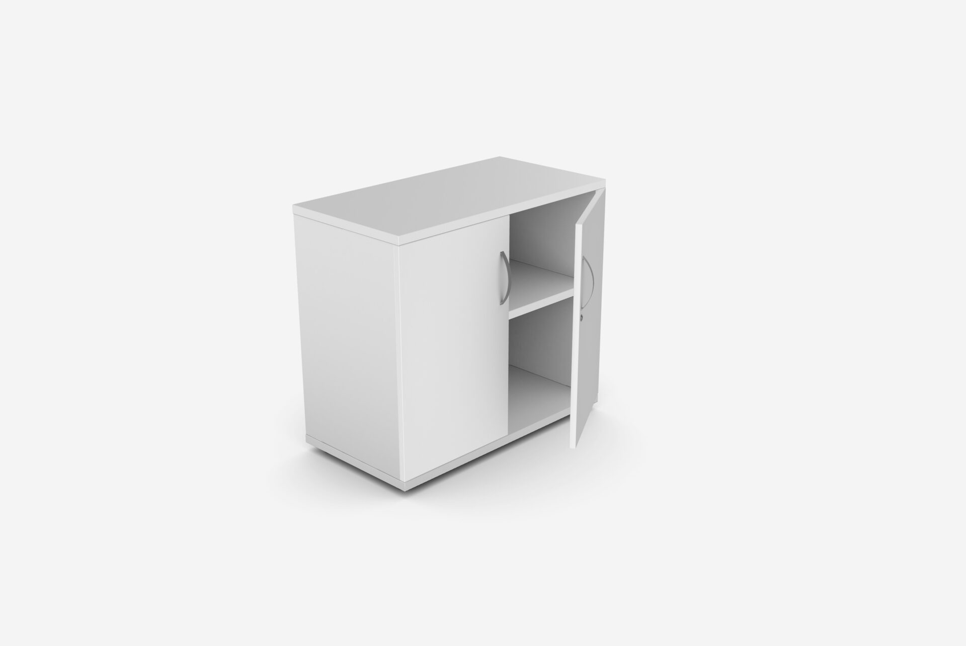 Desk high cupboard white