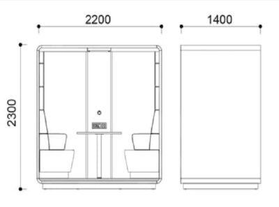 Meeting Booth Dimensions
