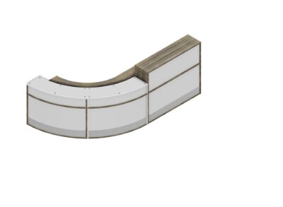Reception counter curve2 nebraska oak