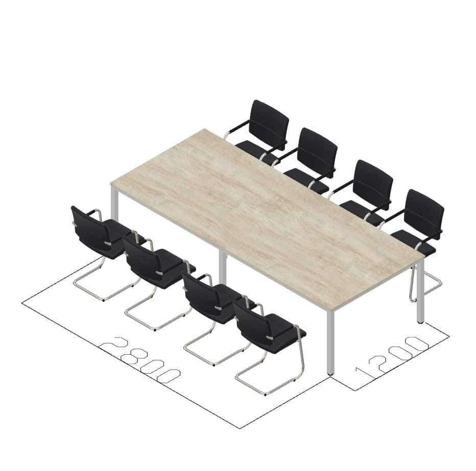 2800x1200mm TABLE NORDIC1