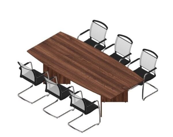 MEETING TABLE 2500x1100MM WALNUT