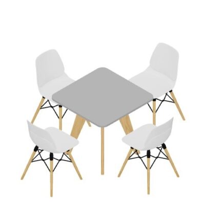 Bistro Chair White Shell – ECOS