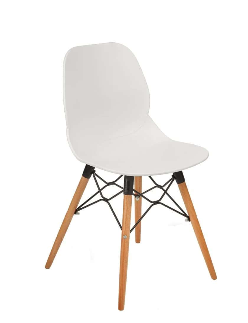 Side chair white beech frame